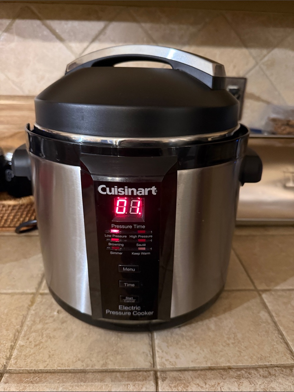 Cuisinart Stainless Steel and Black Electric Pressure Cooker - Picture 4 of 4